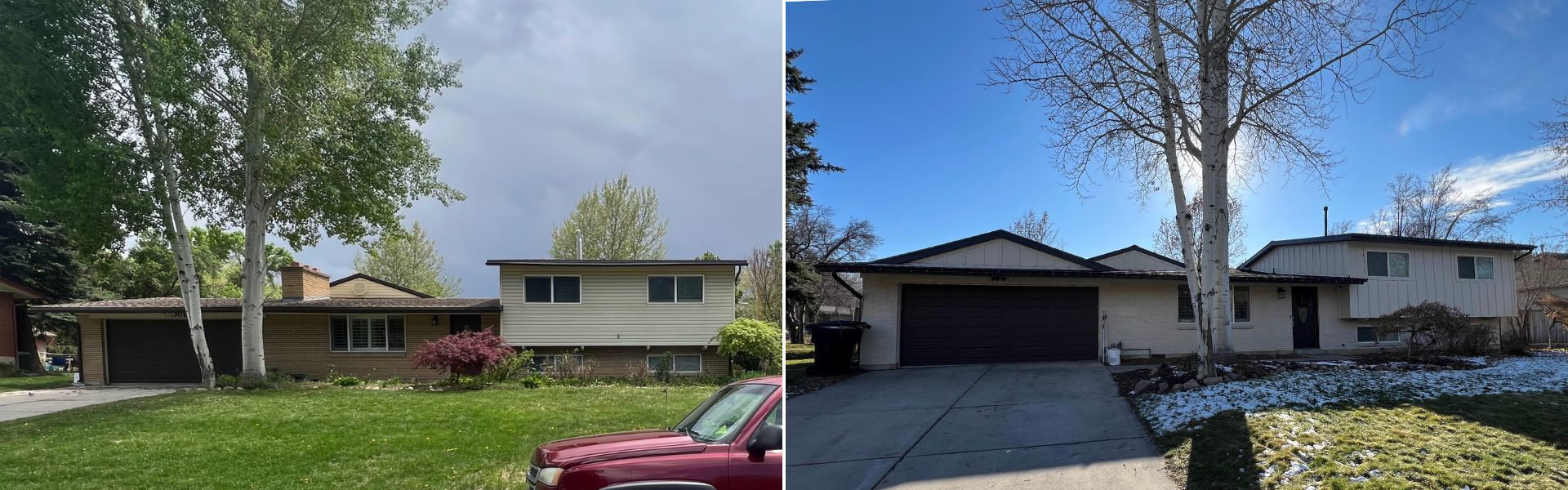 Before and After Front Siebers Home Addition Renovation by Topp Remodeling & Construction